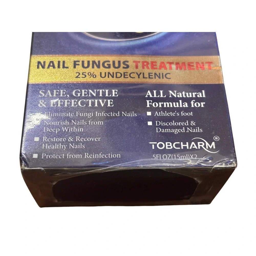 Tobcharm Unisex‎ Nail Fungus Treatment 1oz Blue Maximum Strength 25% Undecylenic